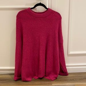 American Eagle Hot Pink Knit Sweater